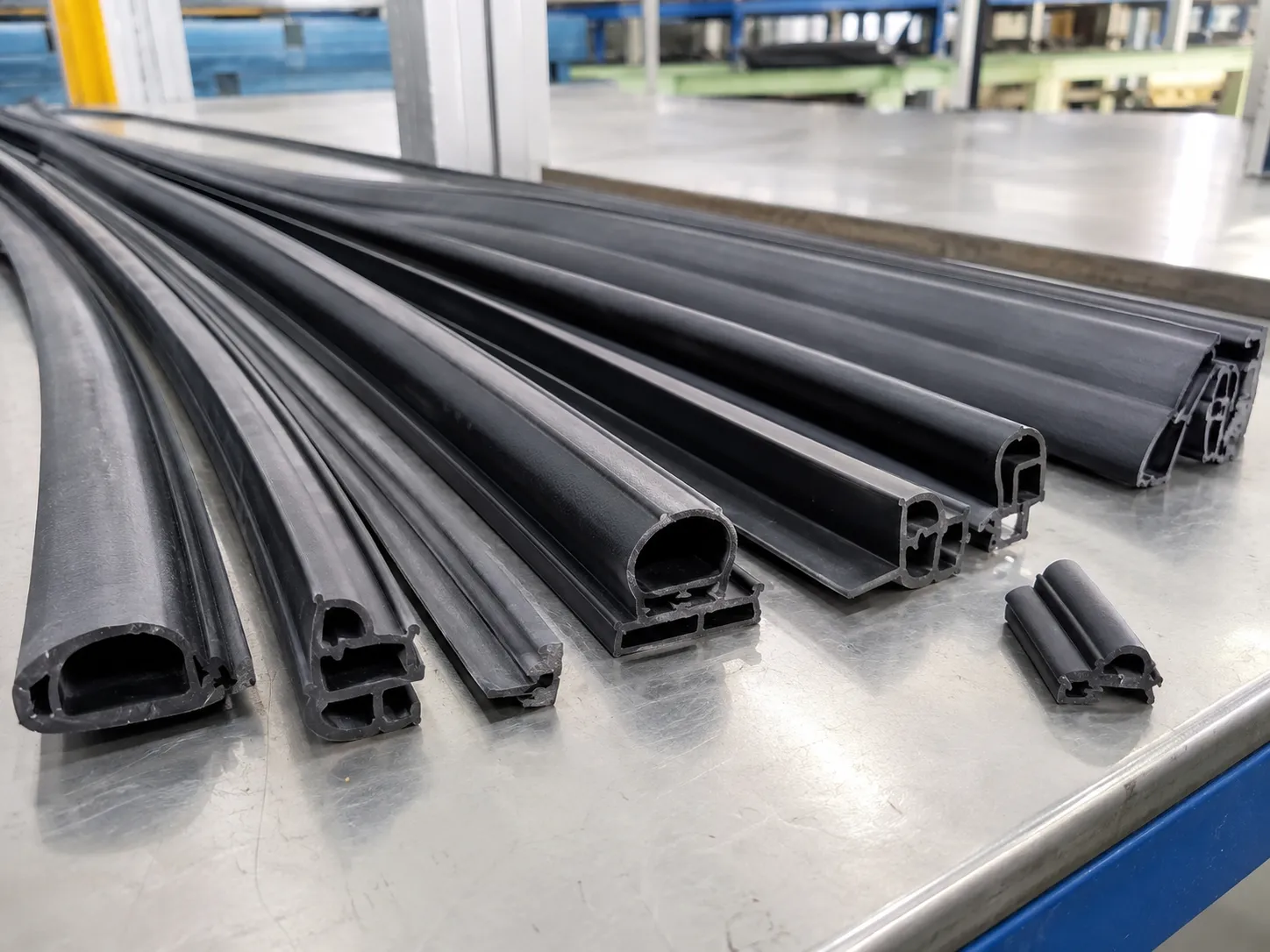 Automotive EPDM NBR rubber seals and weatherstripping produced by extrusion