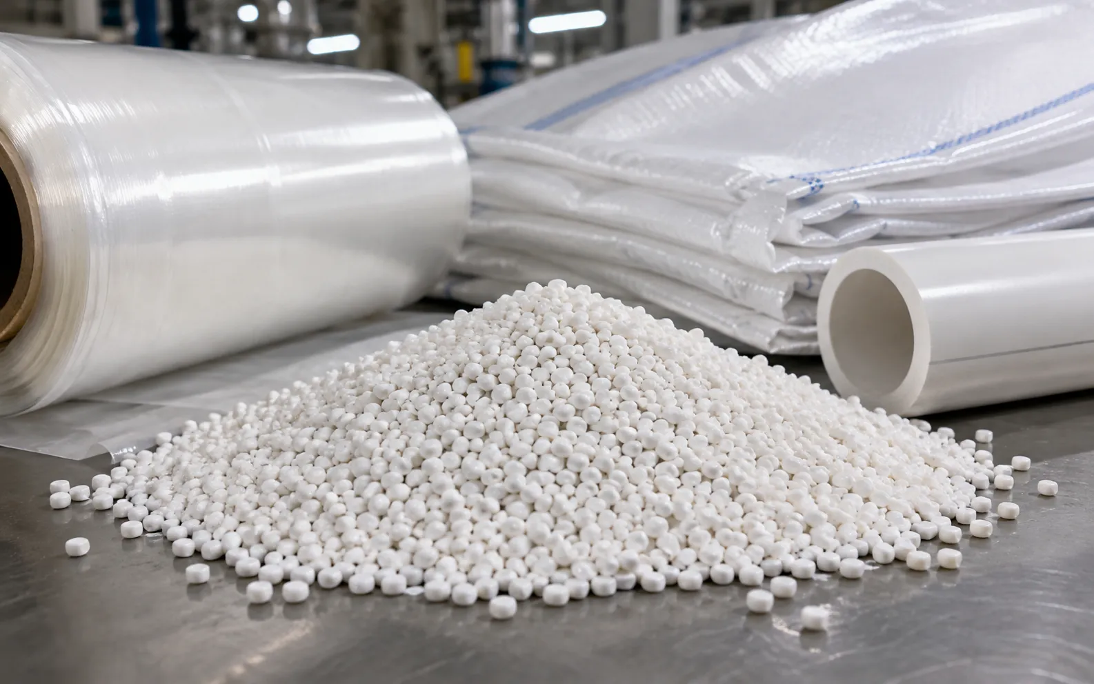 White CaCO3 filler masterbatch pellets with film woven bags for 70-85 percent loading=