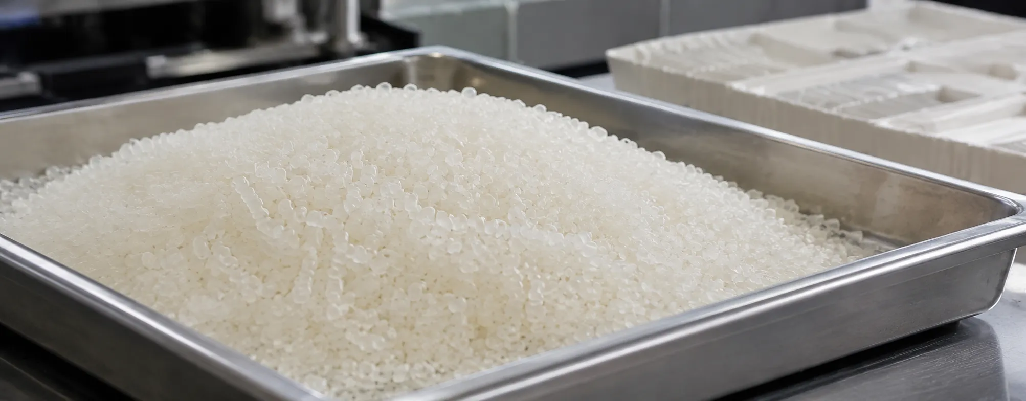 PBS heat-resistant biopolymer pellets for cutlery and straws at UET Machine, China