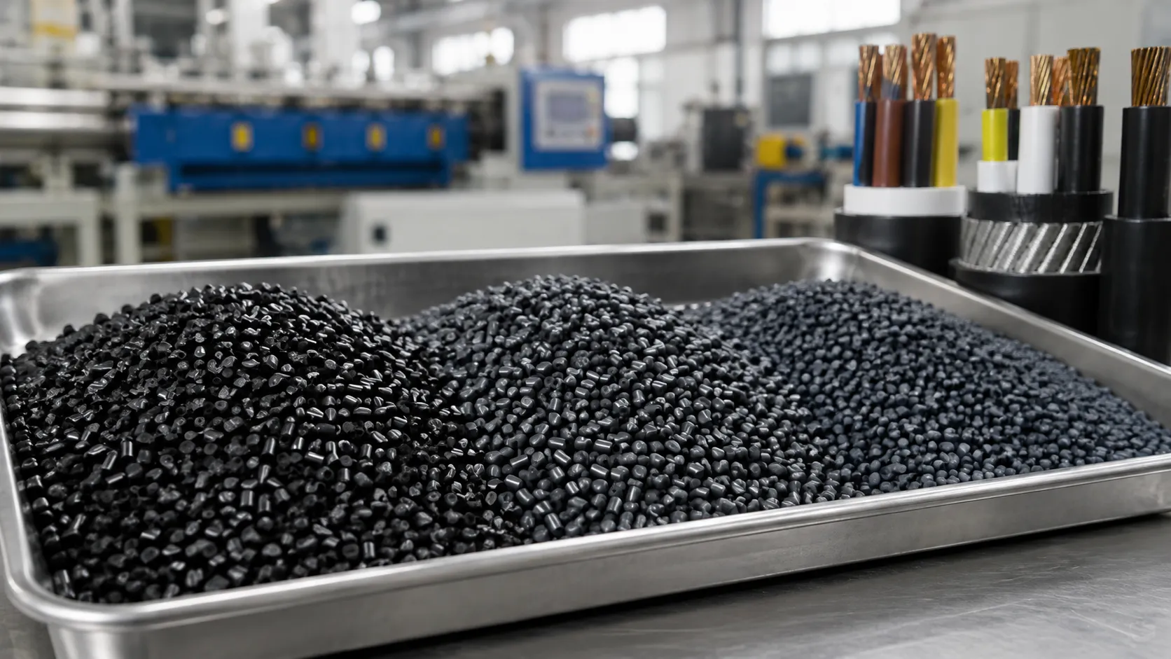 black cable compound pellets xlpe lszh for wire cable and seals at UET Machine China