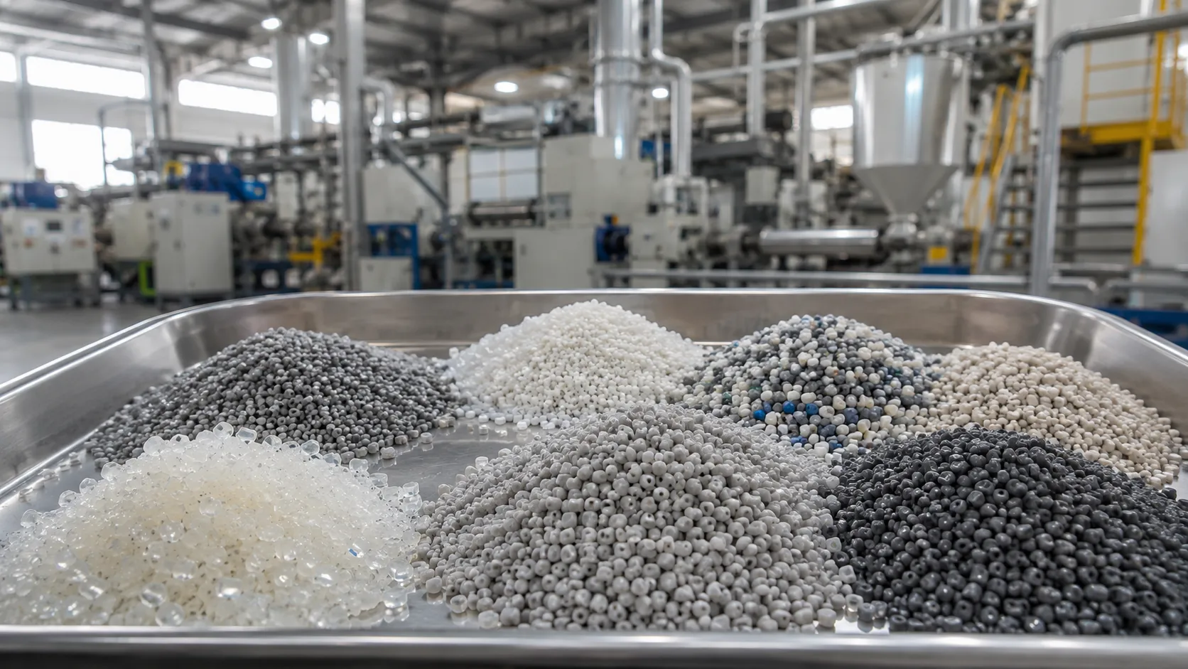 recycled plastic regrind pellets rpe rpp rpet for strapping and molded parts at UET Machine China